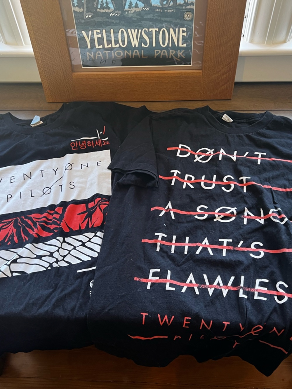 Twenty One Pilots Black Graphic Band T’s 
4 total